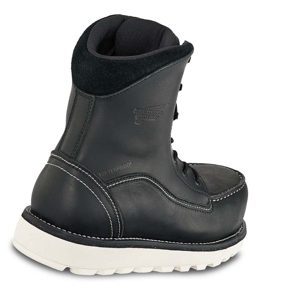 Red Wing Traction Tred Lite 8-inch CSA Safety Toe Women's Waterproof Boots Black | ZA 160OKI